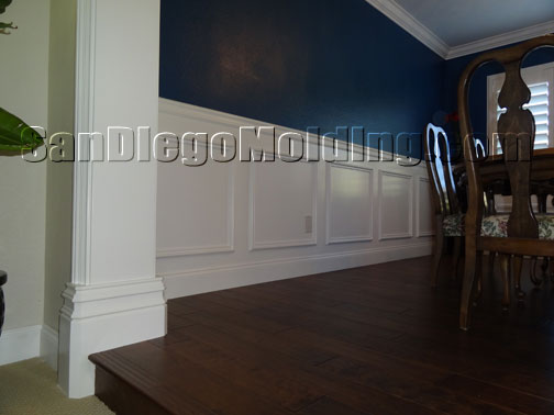 Crown molding, Wainscoting, Doorways, Window casing